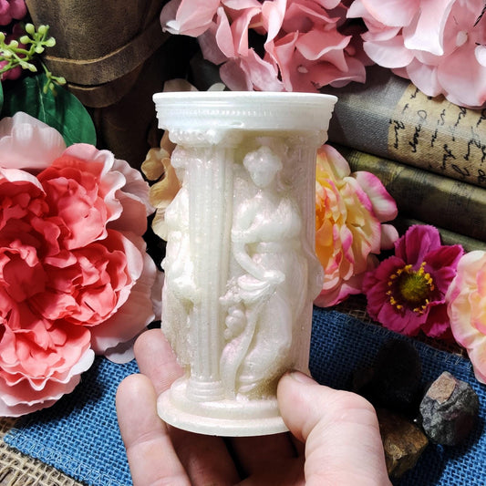 Athena Tealight Candle Holder – Greek Goddess Decor & Divine Feminine Altar Piece | Mythology Gift for Spiritual Protection - The Dark Primordial