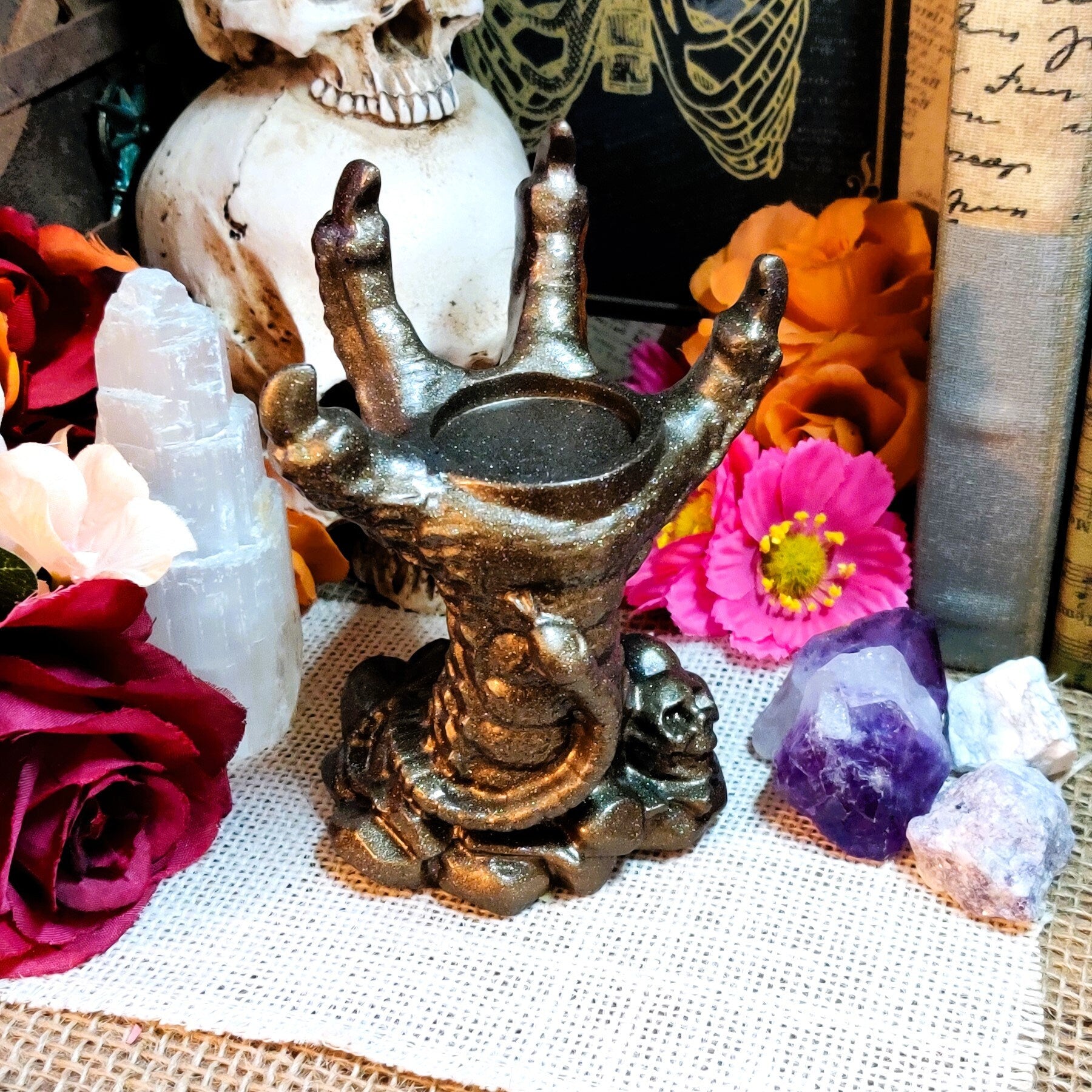 Monster Claw Ring Organizer Dark Gothic Reaching Hand Alt Room Decor The Dark Primordial
