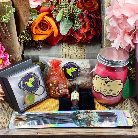 Taurus Zodiac Gift Box – Astrology Birthday Set with Candle, Crystals, Incense, Essential Oil & Necklace – Taurus Self Care Kit - The Dark Primordial