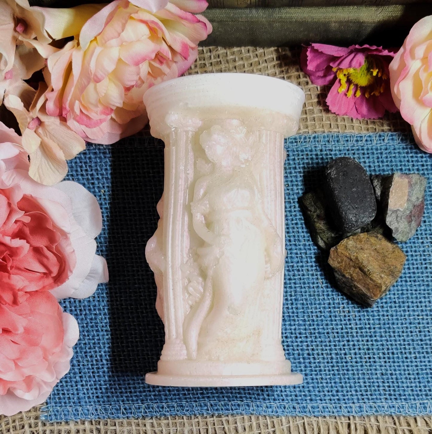 Athena Tealight Candle Holder – Greek Goddess Decor & Divine Feminine Altar Piece | Mythology Gift for Spiritual Protection - The Dark Primordial