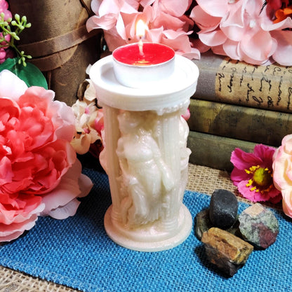 Athena Tealight Candle Holder – Greek Goddess Decor & Divine Feminine Altar Piece | Mythology Gift for Spiritual Protection - The Dark Primordial