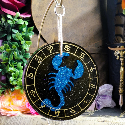 Custom Zodiac Desk Ornament, Astrology Nightstand Decor for Secular Witch & Horoscope Lover, Gifts for Sacred Space and Pagan Home Accent - The Dark Primordial