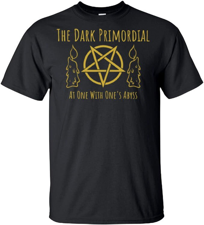 Customizable Brand Logo Shirt, The Dark Primordial Short Sleeve Graphic Logo Tee, Custom Branded Apparel, Dark Aesthetic & Alt Fashion - The Dark Primordial