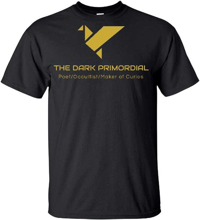 Customizable Brand Logo Shirt, The Dark Primordial Short Sleeve Graphic Logo Tee, Custom Branded Apparel, Dark Aesthetic & Alt Fashion - The Dark Primordial