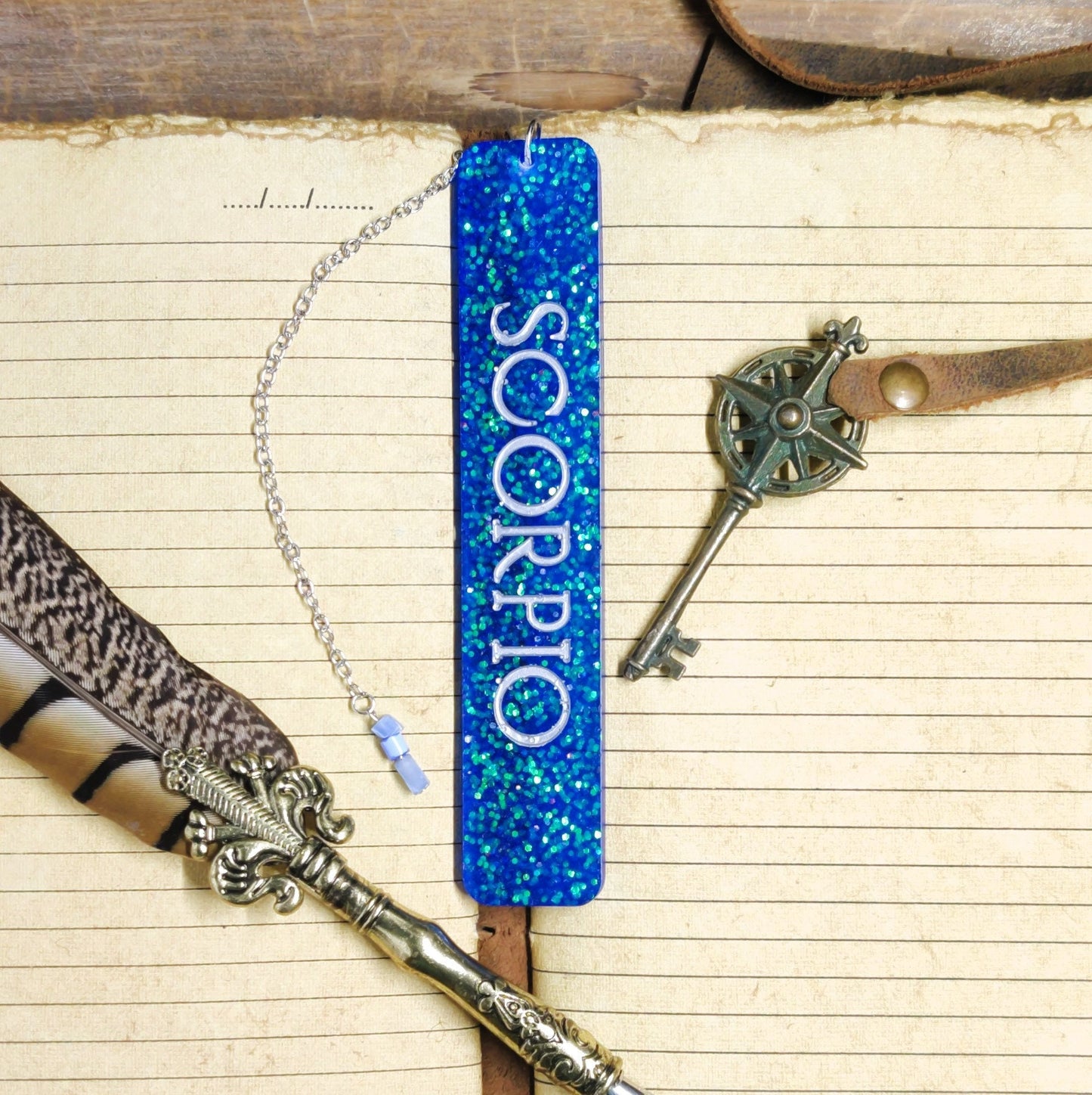 Custom Zodiac Resin Bookmark, Astrological Star Sign Page Marker for Secular Witch Bookworm, Pagan Gift, Reading Gift & Book Accessory