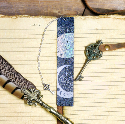 Boho Aesthetic Witch Bookmark, Secular Witchcraft Page Marker for Bookworm, Book of Shadows Pagan Gifts & Reading Gifts, Book Accessories