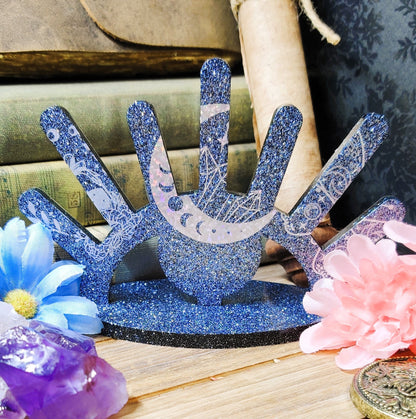 Practical Magic Ring Holder, Epoxy Resin Ring Organizer for Secular Witch & Alt Room Decor Enthusiast, Jewelry Storage, Metaphysical Gifts