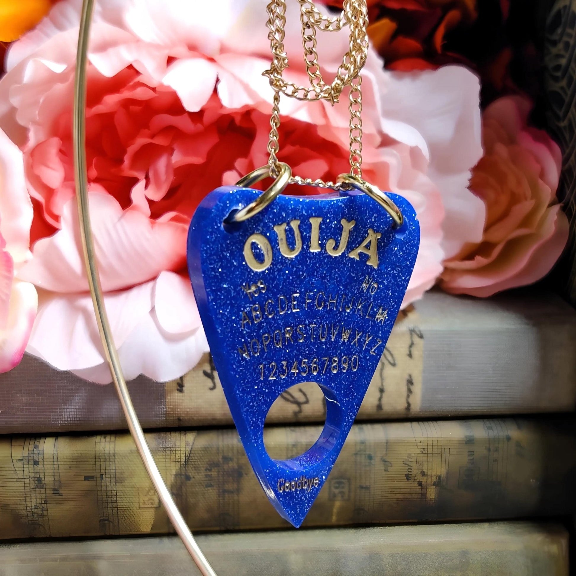 Mystical Planchette Necklace | Gothic Ouija Board Charm, Occult Witch Jewelry, Spooky Halloween Gift - The Dark Primordial