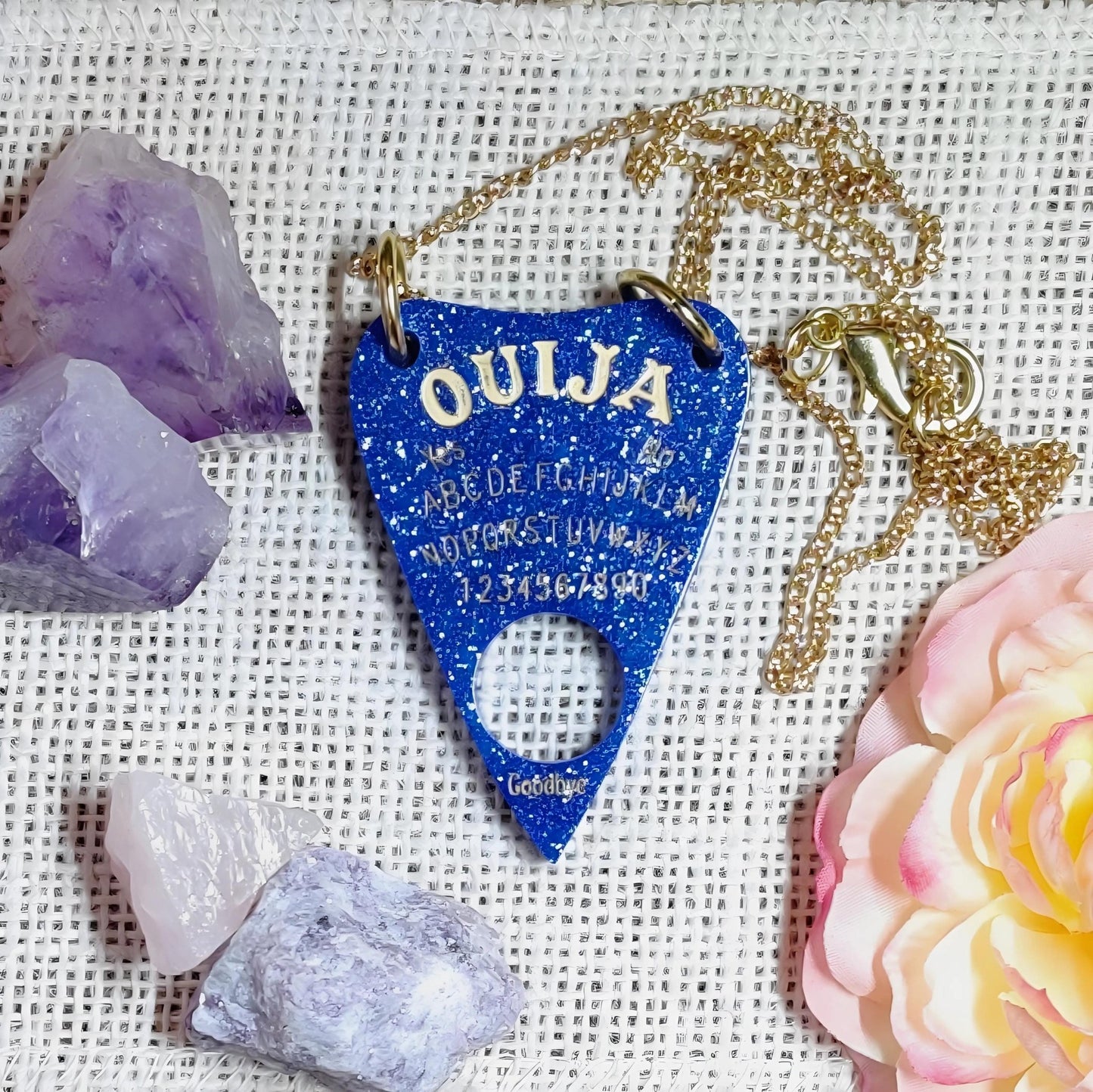 Mystical Planchette Necklace | Gothic Ouija Board Charm, Occult Witch Jewelry, Spooky Halloween Gift - The Dark Primordial