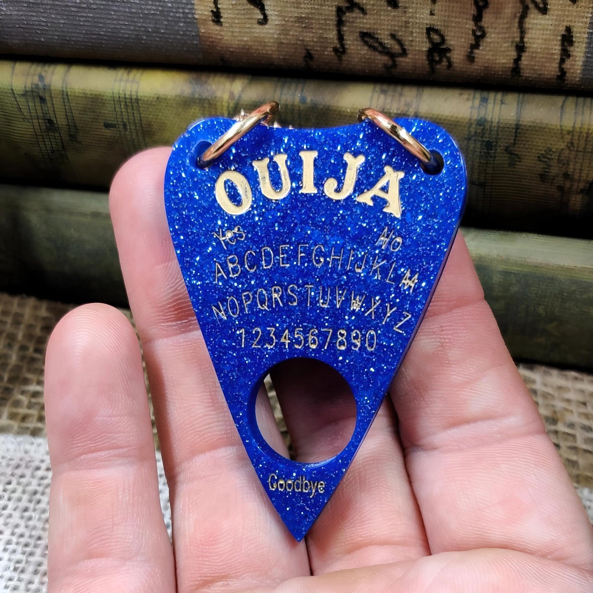 Mystical Planchette Necklace | Gothic Ouija Board Charm, Occult Witch Jewelry, Spooky Halloween Gift - The Dark Primordial