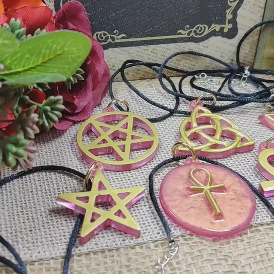 Occult Necklaces Witchy Accessories Resin Magic Pendant Ritual Lamen