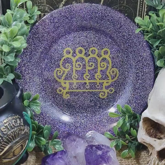 Ritual Offering Plate Solomonic Altar Tool Esoteric Decor Resin Creations