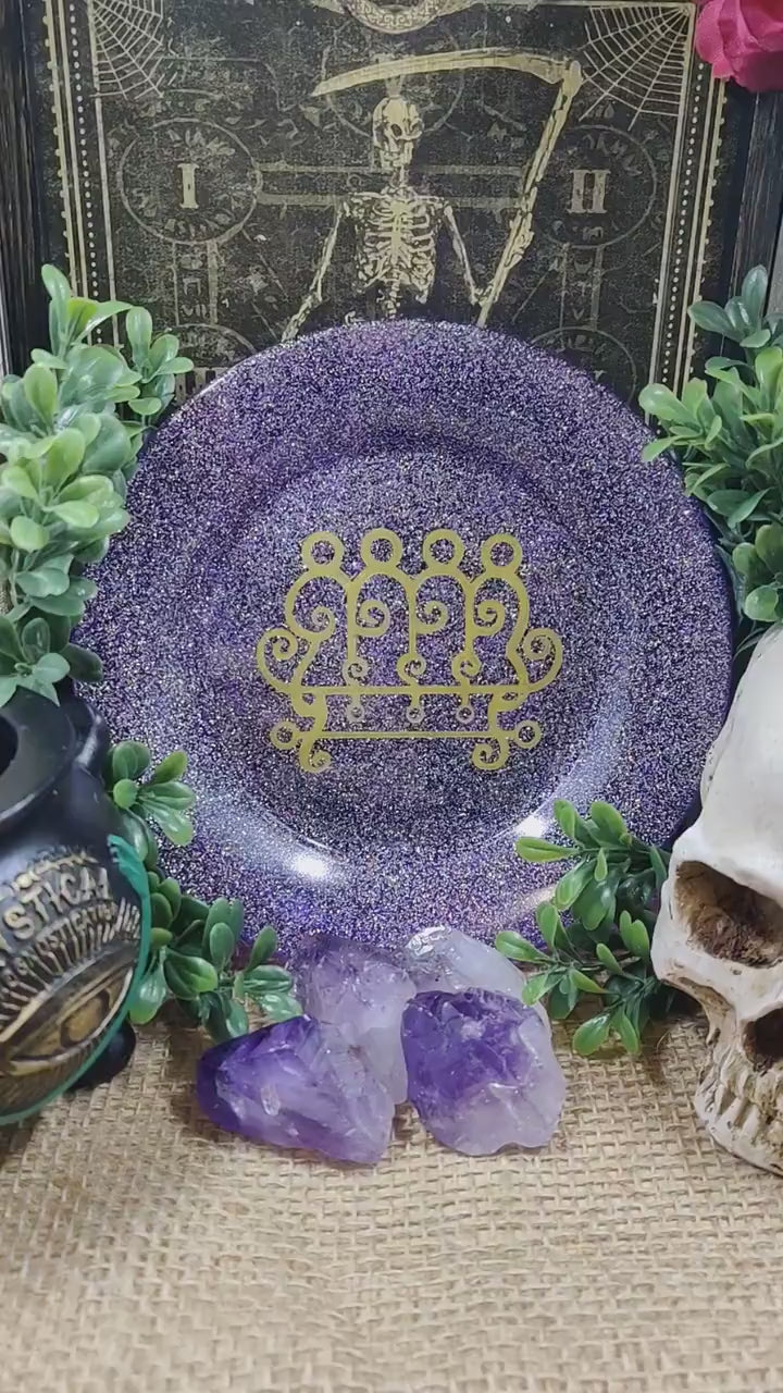 Ritual Offering Plate Solomonic Altar Tool Esoteric Decor Resin Creations