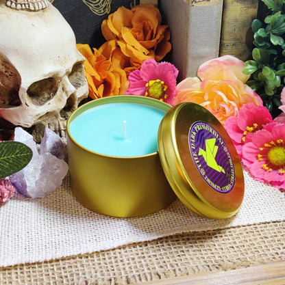 Witching Hour Coconut Soy Wax Candles, 16oz Organic Candles & Tea Lights for Sacred Space, Spellcasting and Rituals, Housewarming Gifts - The Dark Primordial